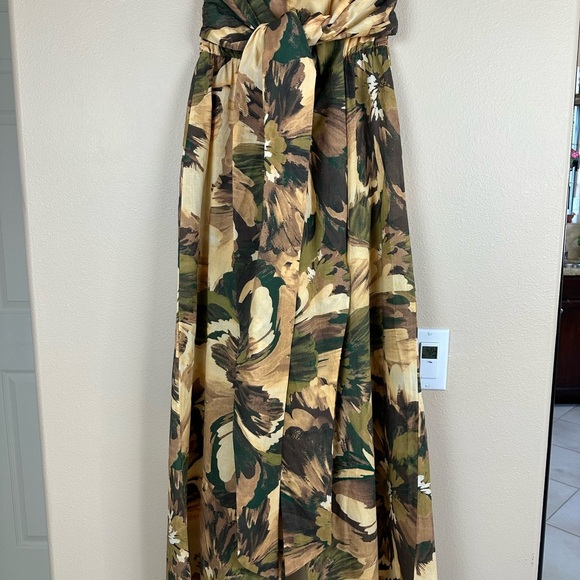 JODIFL Strapless Floral Jumpsuit in Yellow and Green by Free People - Picture 5 of 10